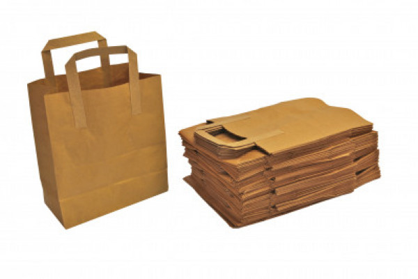 Brown External Handle Bags