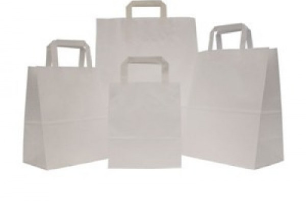 White Internal Handle Bags