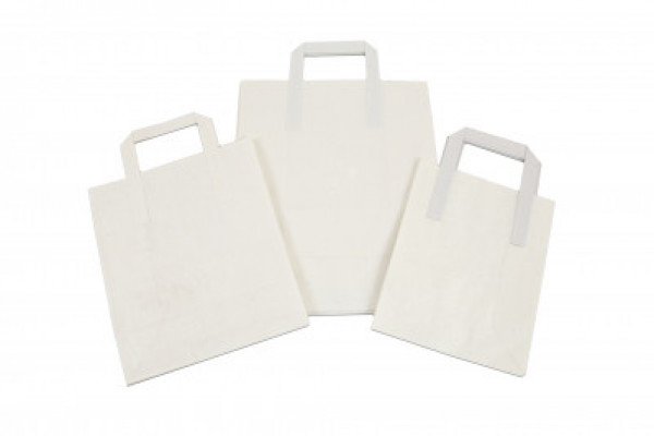 White External Handle Bags