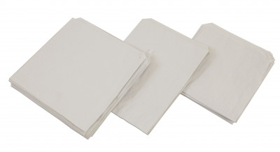 6" x 6" (150 x 150mm) White Sulphite Bags - 201105